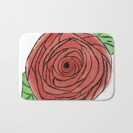roses are red Bath Mat | Rosavermelha, Roses, Drawing, Watercolor, Plant, Graphite, Colored Pencil, Garden, Redness, Digital 