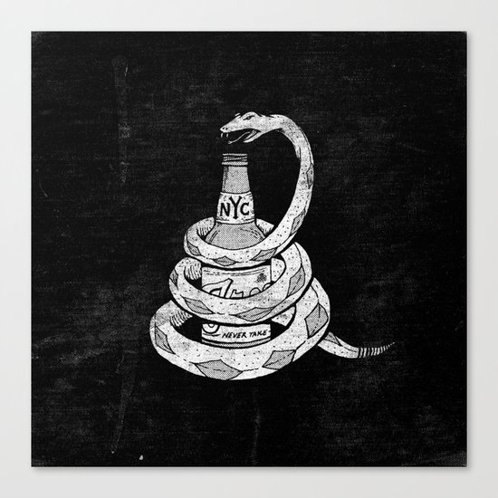 Don't Tread on My Booze Canvas Print