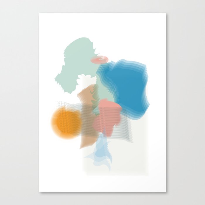 Cloud of colors Canvas Print