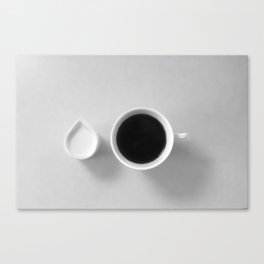Black and white - Milk and coffee Leinwanddruck