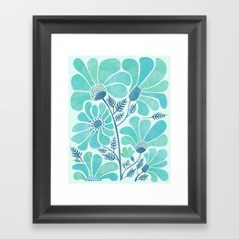 Himalayan Blue Poppies Floral Framed Art Print