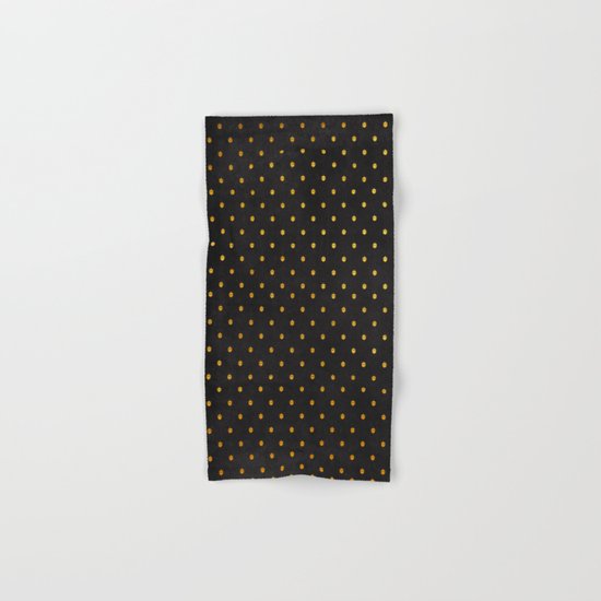 AUTUMN - gold acorns on chalkboard backround Hand & Bath Towel