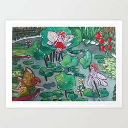 Kew Garden's Fairies Art Print