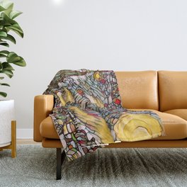 Van Gogh The Starry Night Stained Glass Throw Blanket