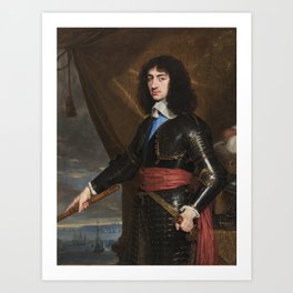 Portrait of King Charles II of England, 1653 Art Print