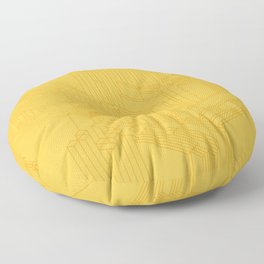 Lemon & Banana Tech City Floor Pillow