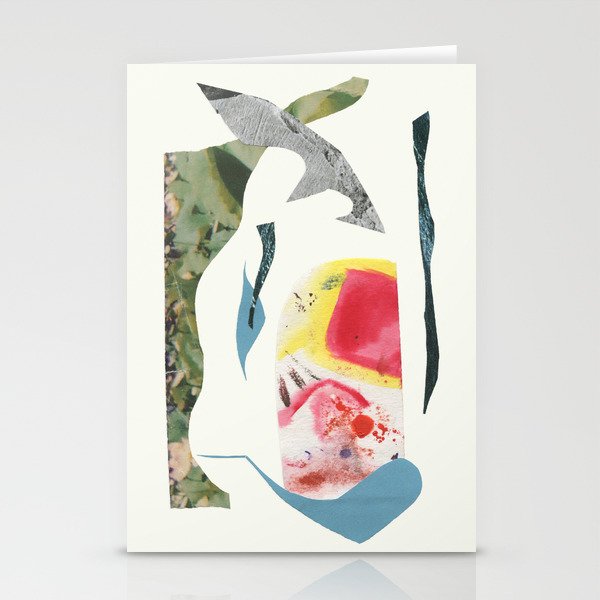 Abstract Leftovers Collage  Stationery Cards