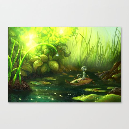 Solitude Through the Leaves Canvas Print