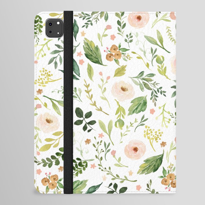 Botanical Spring Flowers iPad Folio Case