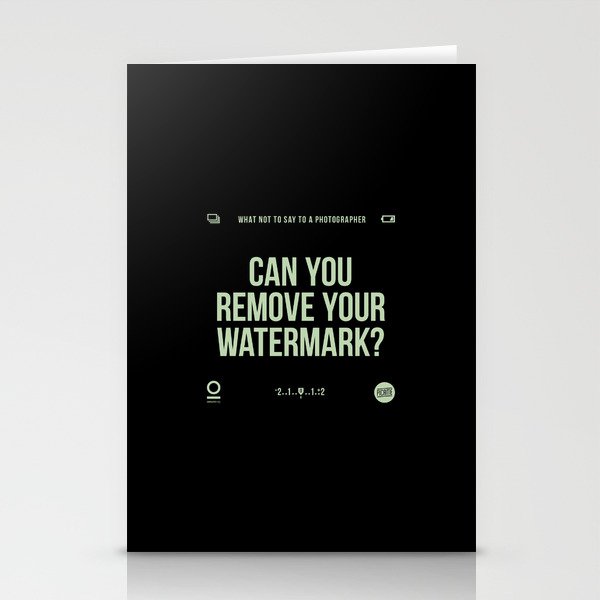 remove your watermark stationery cards by zerouno society6
