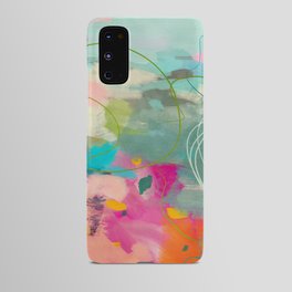 mixed abstract brush color study art 1 Android Case