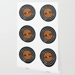 Orange vinyl record Wallpaper