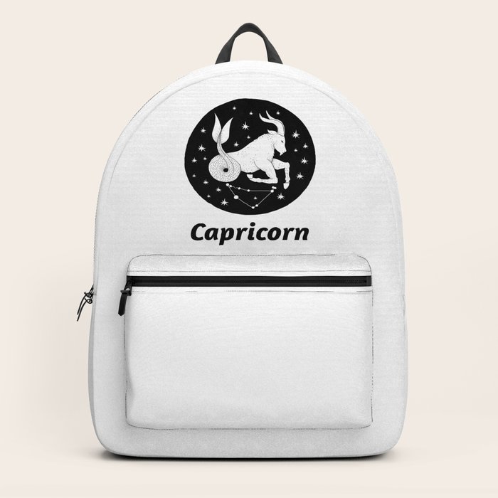 capricorn zodiac sign backpack by stardustfree