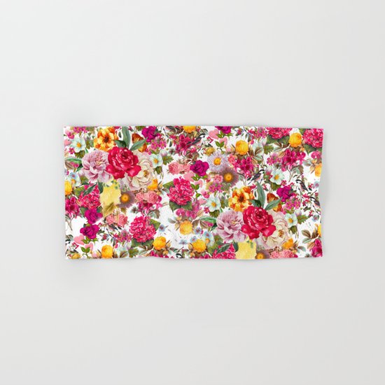 Botanic Pattern Hand & Bath Towel