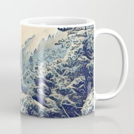 Snow covered forest and river  Coffee Mug