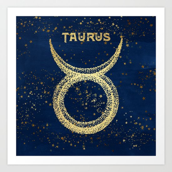 Taurus Zodiac Sign Art Print