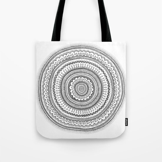 Carousel in B&W Tote Bag