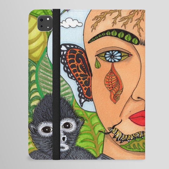 Frida Kahlo Monarca iPad Folio Case