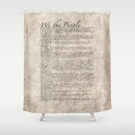 United States Bill of Rights (US Constitution) Duschvorhang
