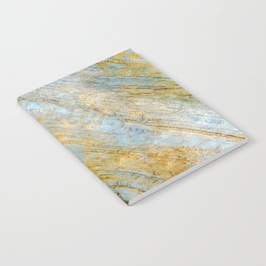 Blue and Gold Marble Notebook