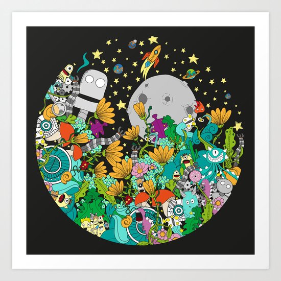 Fantasy kids world Art Print