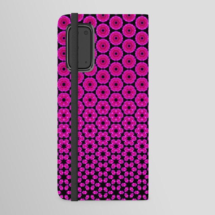 Electric magenta rose flower Android Wallet Case