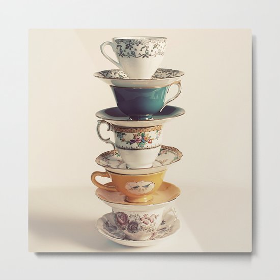 teacups Metal Print