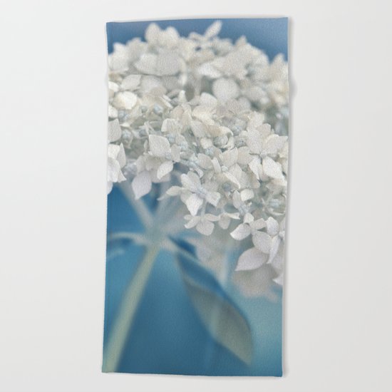Beautiful White Hydrangea 276 Beach Towel