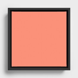 Juicy Passionfruit Orange Framed Canvas