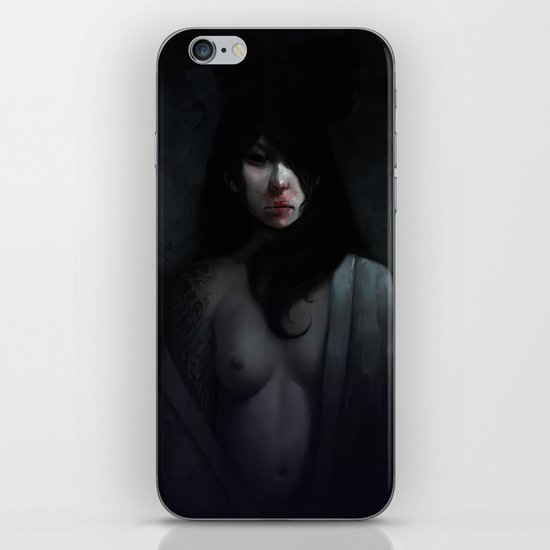 Portrait of Ikuko's Ghost iPhone & iPod Skin