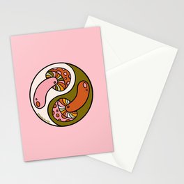 Mushroom Yin Yang Stationery Card