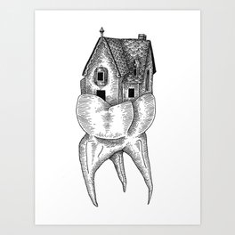 dentist's home Art Print