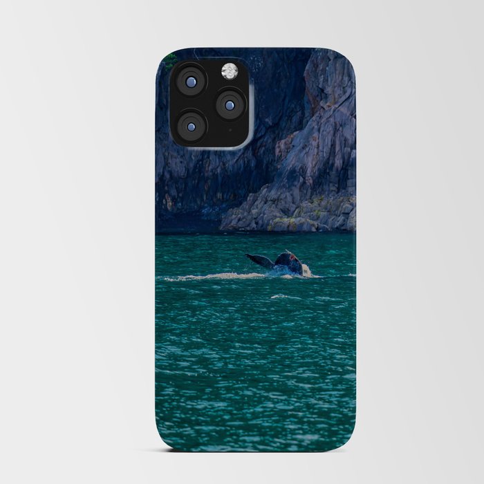 Whale Surfacing III, Resurrection Bay, Alaska iPhone Card Case