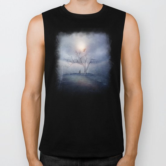 Blue sunrise Biker Tank