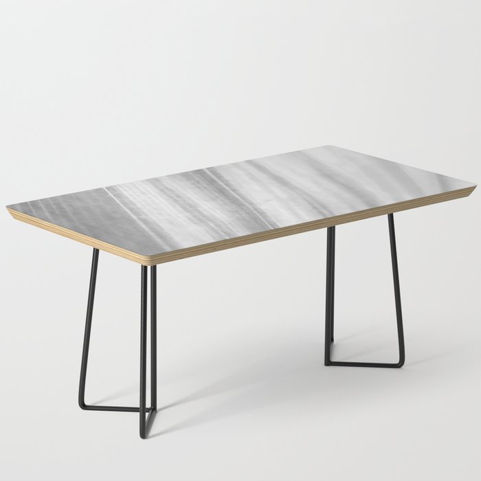 Silver Black And White Vein Leaf Texture Coffee Table