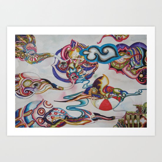 FOOD CHAIN Art Print