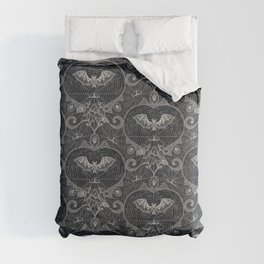 Gothic lace-bats-black Comforter