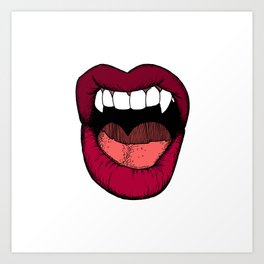 Vamp Lip Art Print