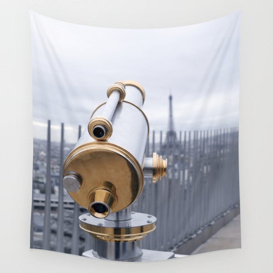 A view of Paris Wall Tapestry