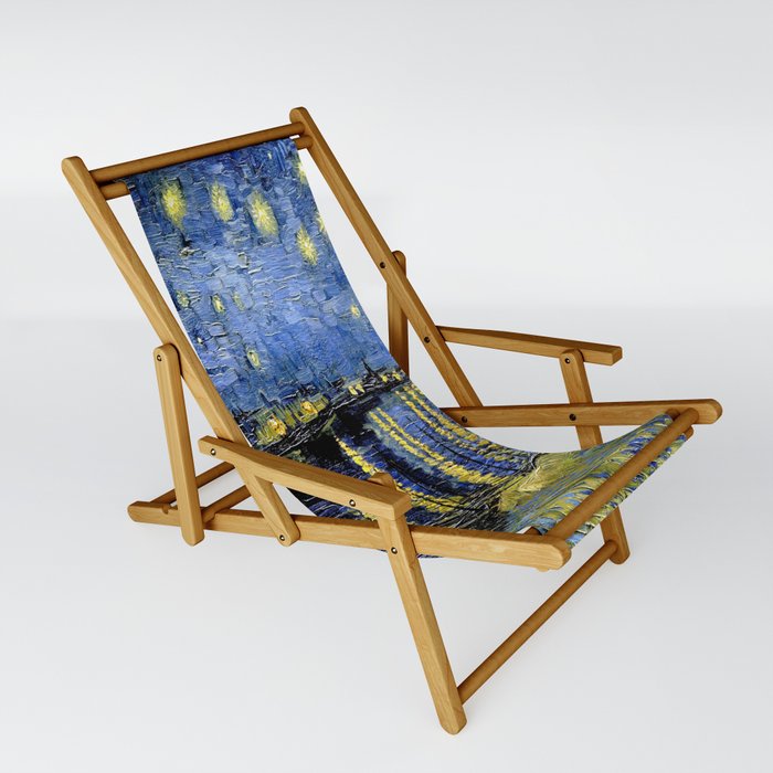 Vincent Van Gogh Starry Night Over the Rhone Sling Chair