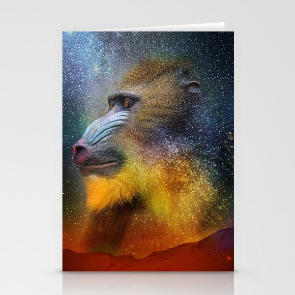 Monkey Head Nebula Stationery Cards