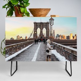 Brooklyn Bridge Sunset Views | New York City Credenza