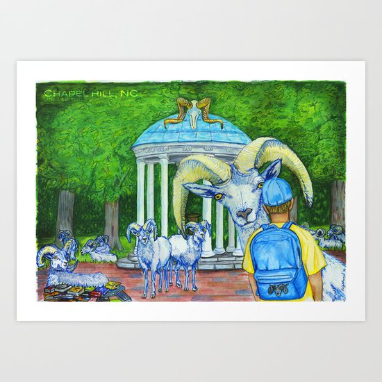 Locals Only - Chapel Hill, NC Art Print