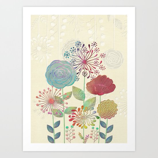 Flower Tales Art Print