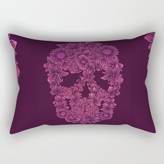 Flower skull Rectangular Pillow