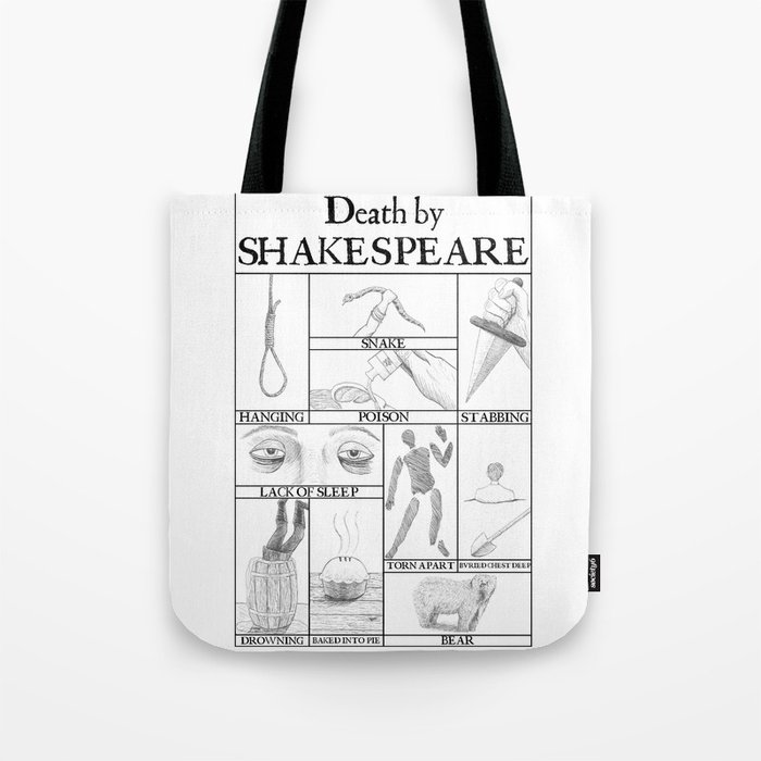 Death by Shakespeare Tote Bag