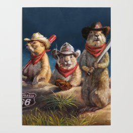 Amarillo Sod Poodles Poster