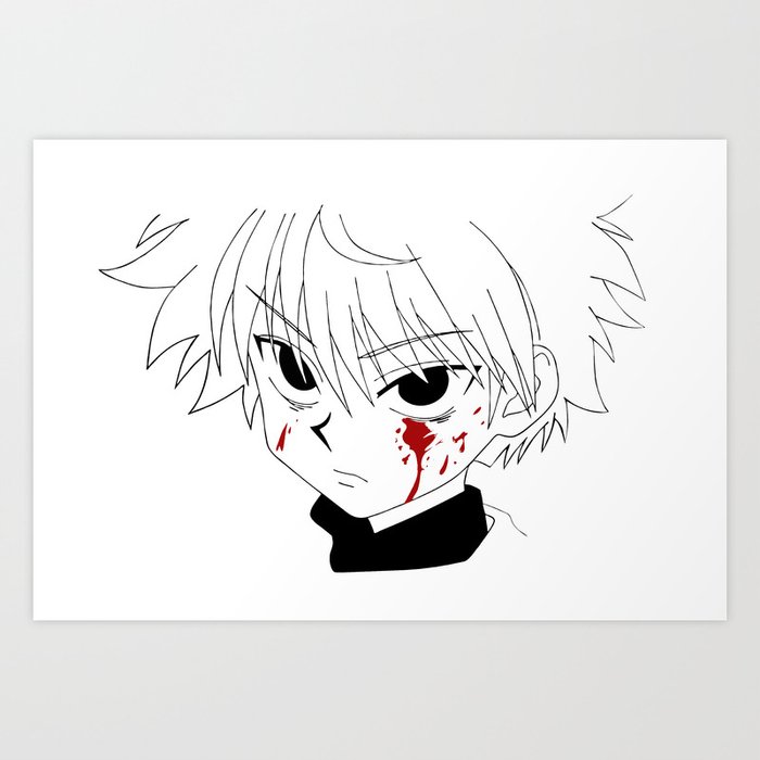 Hunter X Hunter Killua Zoldyck art prints online, buy art prints online,  prints for sale, art prints Shower Curtain by Favor Ama-Iruobe - Pixels