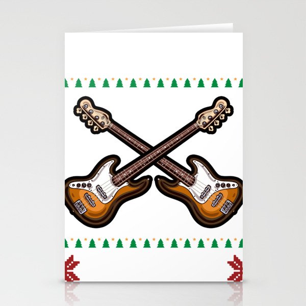 Merry Bassmas - Christmas with techno and bass Stationery Cards