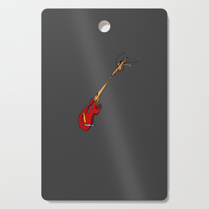 Abstract Guitar Cutting Board